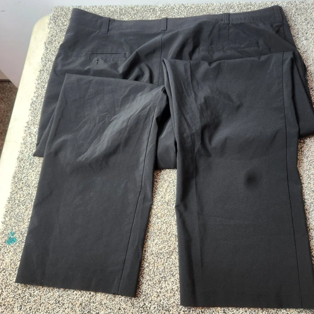 Stafford Pants Mens 40x32 Classic Fit Dress Slacks Gray Wool Polyester‎